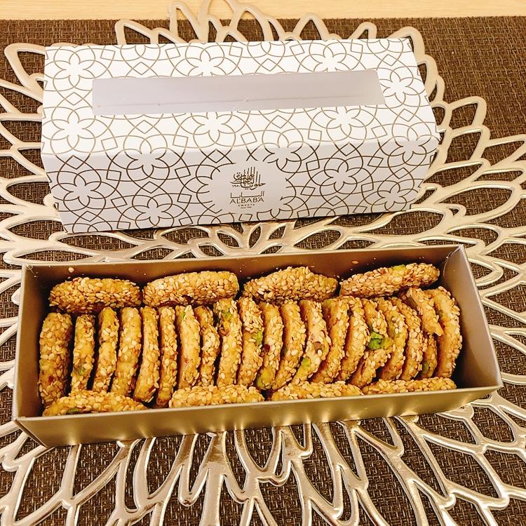 おいしいお菓子 好評 ごま クッキー バラゼック 170g Al Baba サクサク