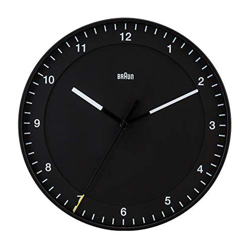 特別オファー 時計 BRAUN ブラウン 掛け時計 Cl Wall Analogue Large Classic Black ブラック BC17B 掛け時計、壁掛け時計