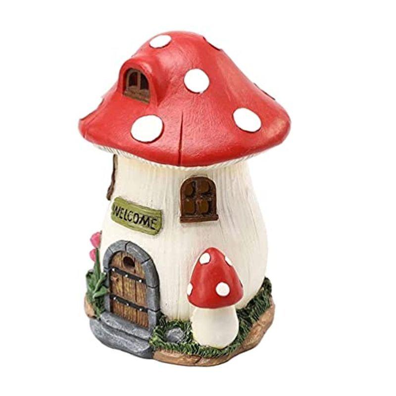 Kesyoo きのこ家 置物 可愛い キノコハウス オブジェ ソーラーライト 樹脂 工芸品 ナイトライト ミニチュア 妖精の庭 小物 玄関先 アロウラルラウンドショップ 通販 Yahoo ショッピング
