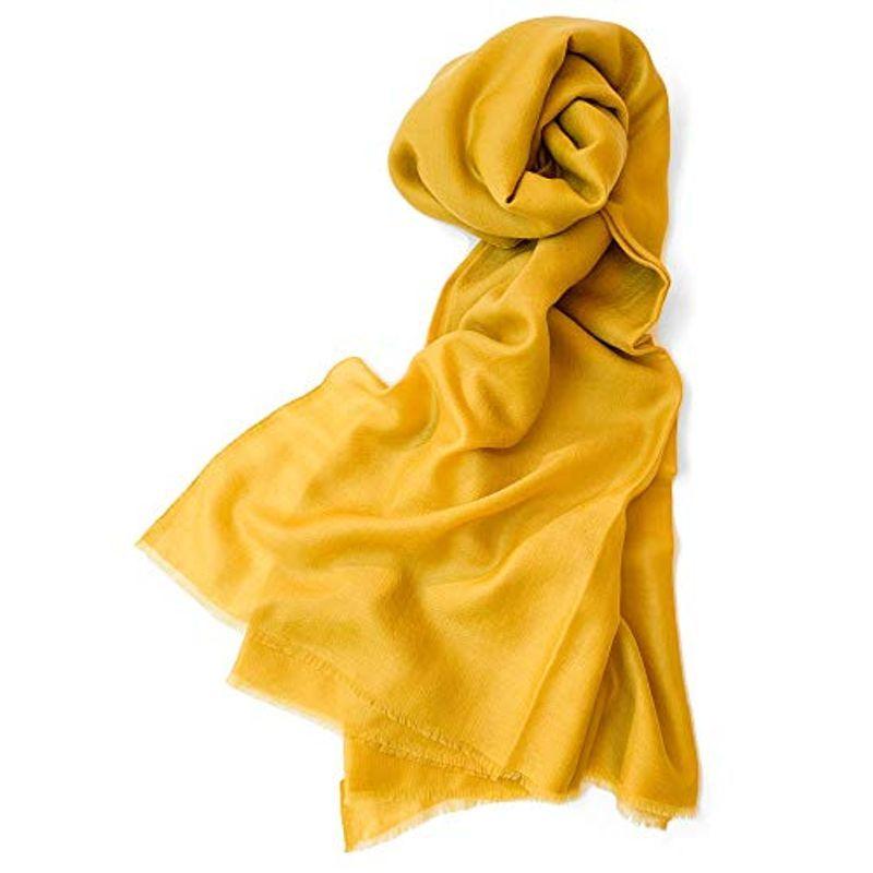 Ezma エズマ ベビーカシミヤストール カシミヤ カシミア ストール マフラー 大判 ブランド マスタードイエ メンズファッション 大判 ストール レディース メンズ アロウラルラウンドショップ ブランド