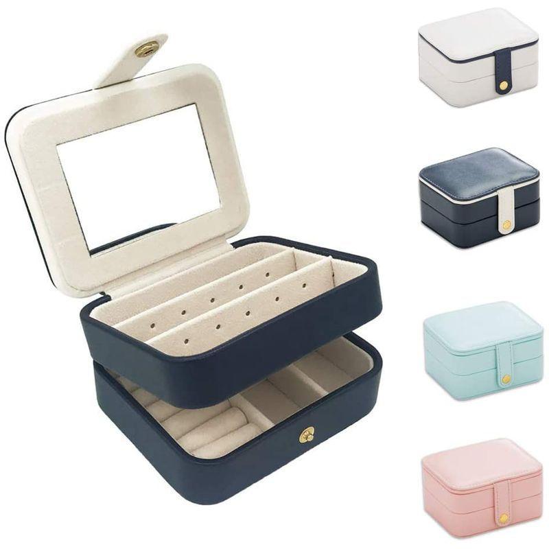 定番から日本未入荷 Caneki ジュエリーボックス ミラー付き 2段式 アクセサリーケース 可愛い ジュエリー収納 プレゼントを進め 携帯用 小物入れ 上品ア Babylonrooftop Com Au
