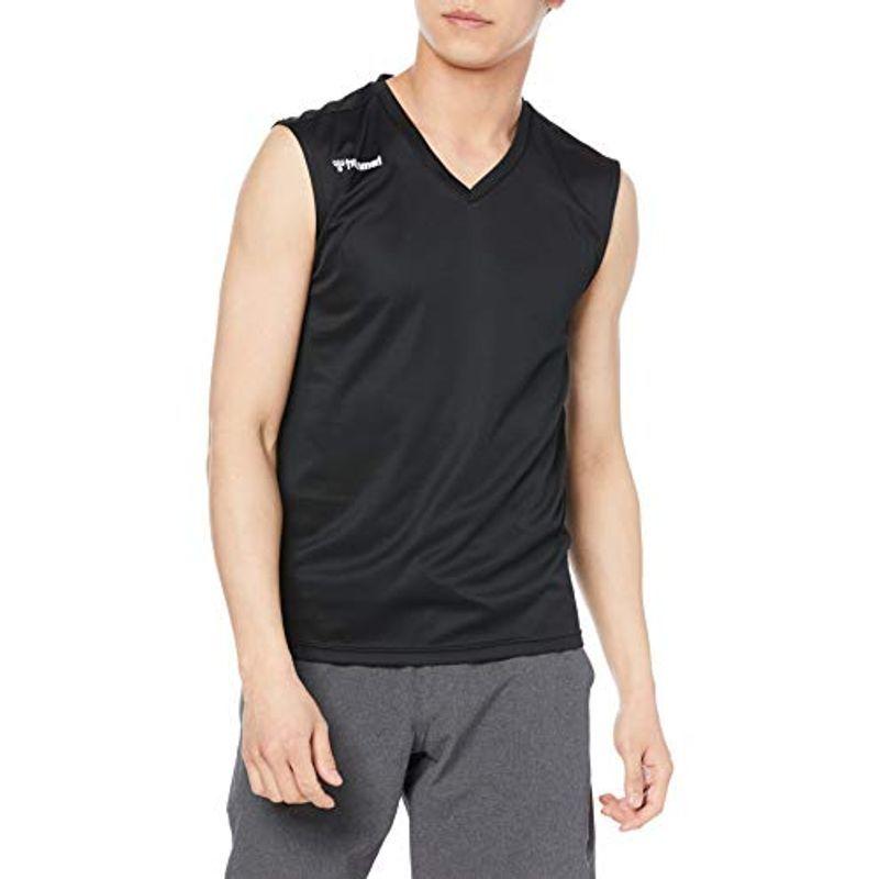 12円 非売品 ヒュンメル アンダーシャツ ノースリーブインナーシャツ メンズ ブラック 90 L