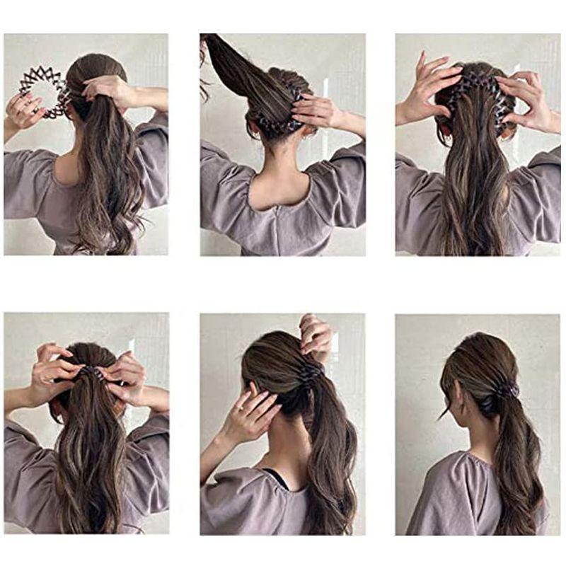ヘアアクセサリー ヘアクリップ ポニーテール 髪飾り 数秒で髪を結ぶ 鳥の巣 まとめ髪 お団子ヘアアレンジ レトロ かわいい グッズ ヘアリ アロウラルラウンドショップ 通販 Yahoo ショッピング