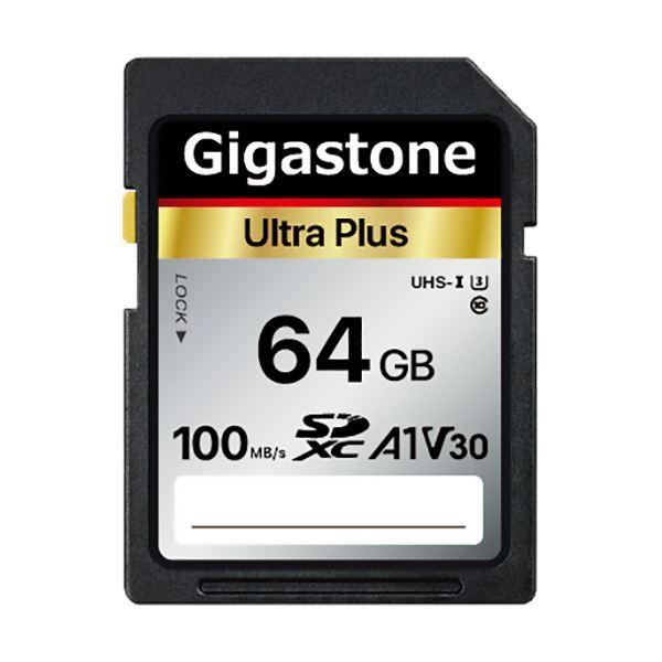 （まとめ）Gigastone SDXCカード 64GB V30 UHS-1 U3 A1 GJSX-64GV3A1 1枚〔×3セット〕