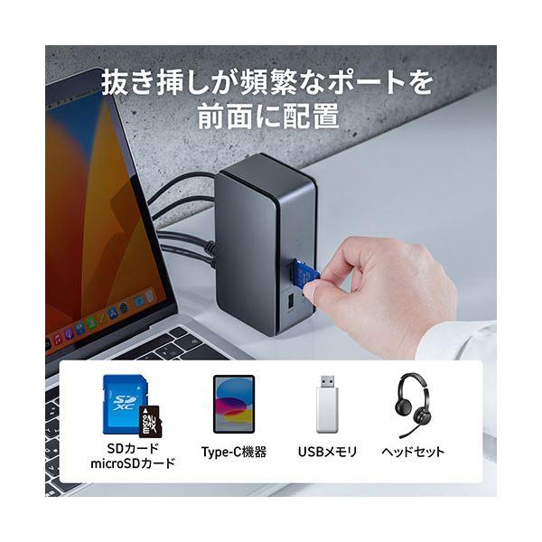激安で販売 サンワサプライ USB Type-Cドッキングステーション(HDMI×2画面出力対応) USB-CVDK12