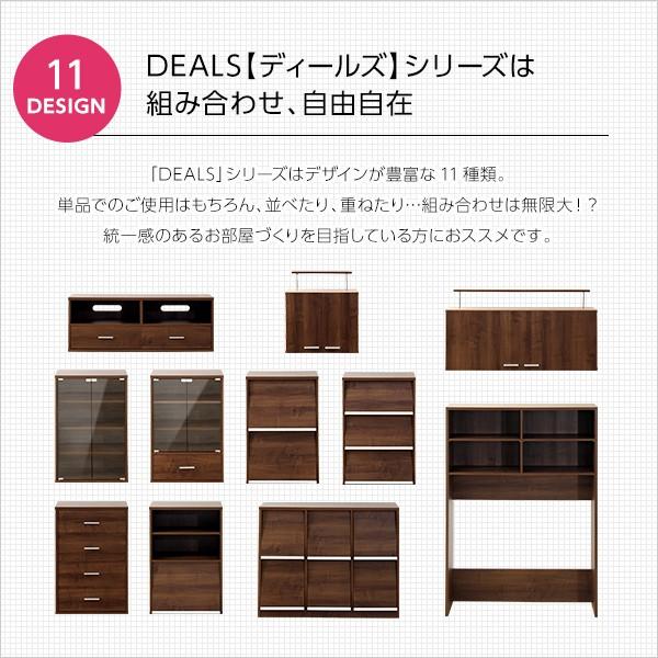 収納家具 DEALS-ディールズ- フラップ扉2枚タイプ マガジンラック