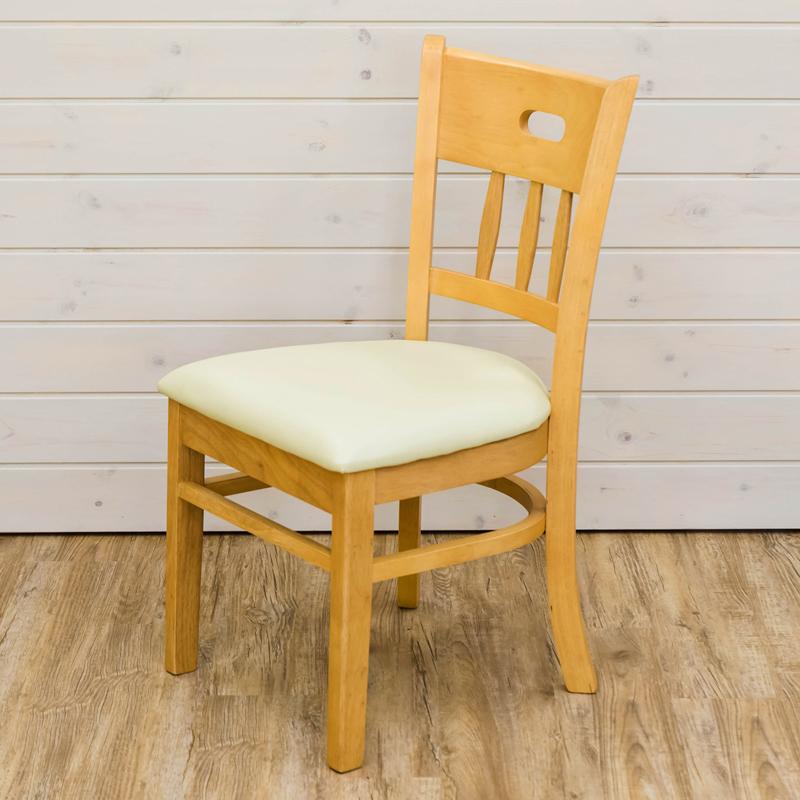 ダイニングチェア 2脚セット シンプル 2カラー ライトブラウン・ダーク