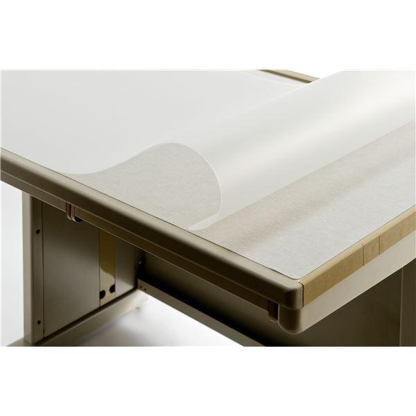 再生デスクマット 〔EMタイプW/1.5mm厚〕 1595mm×695mm 下敷付き 両面非転写 反射防止 環境配慮型 REM-167W送料込み