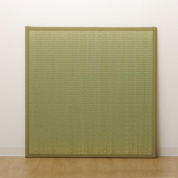 日本製 い草 置き畳/ユニット畳 【半畳 ネイビー 約82×82cm 12枚組