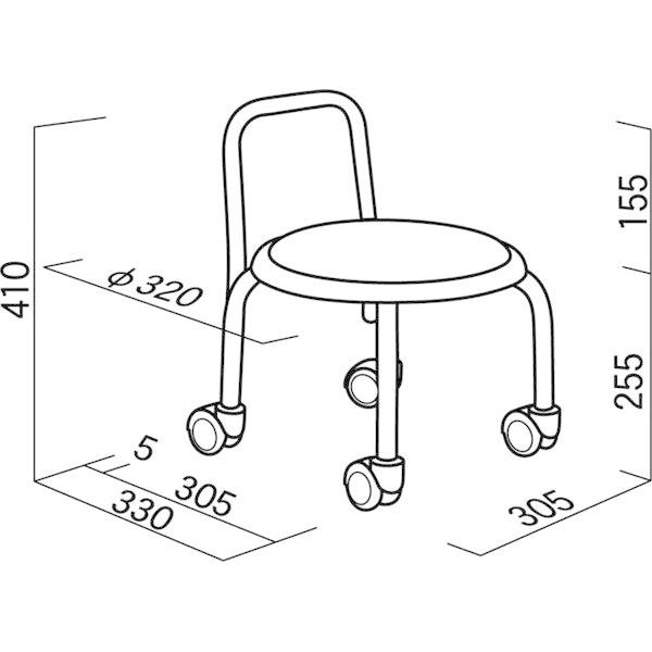待望の再入荷! スタッキングチェア/丸椅子 〔同色3脚セット ホワイト
