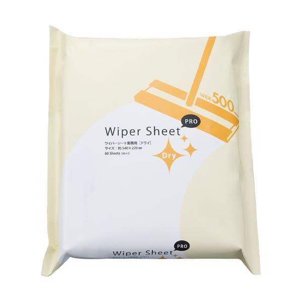 (まとめ) TANOSEE 業務用フローリングワイパーシート ドライタイプ 1パック（60枚） 〔×10セット〕送料込み