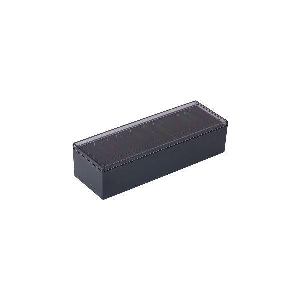 (まとめ) キングジム 名刺整理箱 約1000枚収納黒 75 1個 〔×10セット〕送料込み