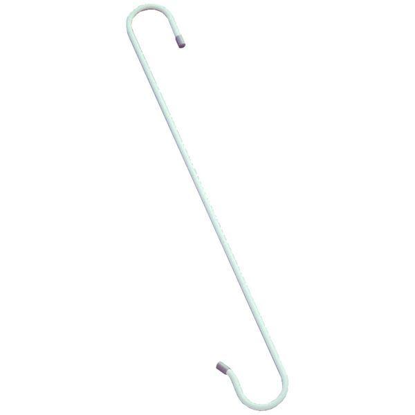 (まとめ) S字フック/フリーフック 〔50cm 2個入〕 ロングタイプ 大型 〔×24個セット〕送料込み