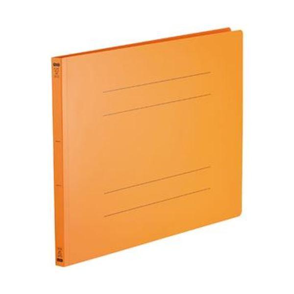 魅力の （まとめ）TANOSEE フラットファイル（再生PP）A3ヨコ 150枚収容 背幅18mm オレンジ 1パック（5冊）〔×10セット〕送料込み クリアファイル