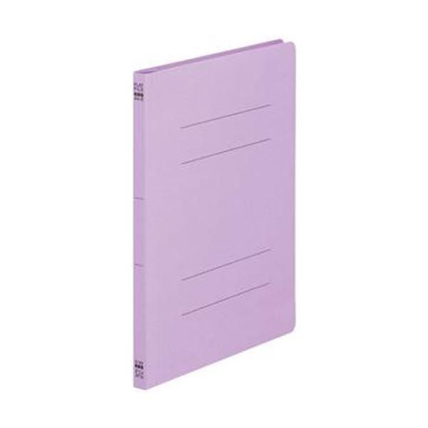 （まとめ）TANOSEE フラットファイル（ノンステープルタイプ）A4タテ 150枚収容 背幅18mm 紫 1セット（100冊：10冊×10パック）〔×5セット〕送料込み