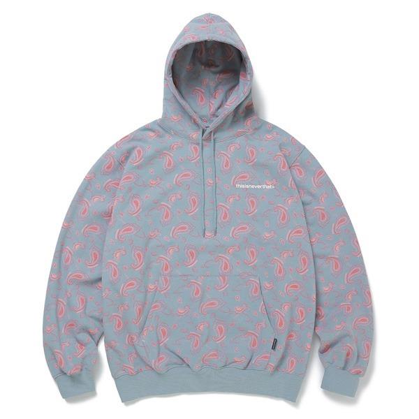 韓国ファッション Thisisneverthat ディスイズネバーザット ペイズリーフードスウェットトレーナーtnfhs004 ブルーm 今なら送料無料 Www Superavila Com