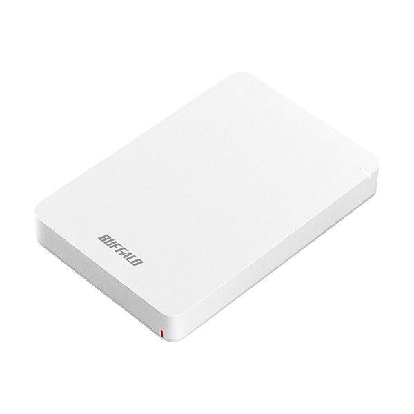 バッファロー MiniStation USB3.1（Gen1）対応 耐衝撃ポータブルHDD 2TB ホワイト HD-PGF2.0U3-BWHA 1台送料込み