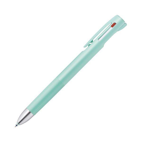 （まとめ）ゼブラ 3色エマルジョンボールペン ブレン3C 0.5mm （軸色：ブルーグリーン） B3AS88-BG 1本 〔×30セット〕送料込み