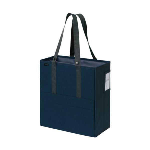 ソニック ユートリム キャビネットバッグタテ型 16cm幅 14型ノートPC対応 ネイビー UT-1490-K 1セット(3個)送料込み