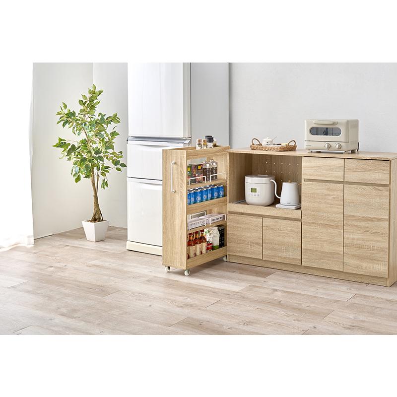 隙間収納ワゴン キッチンラック 隙間ラック 冷蔵庫脇 収納 幅20センチ