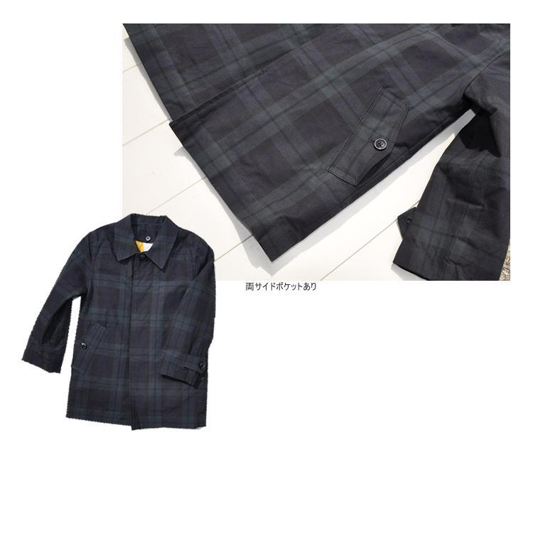 ライナー付 コート ブラックウォッチ チェック キッズ EAST END  