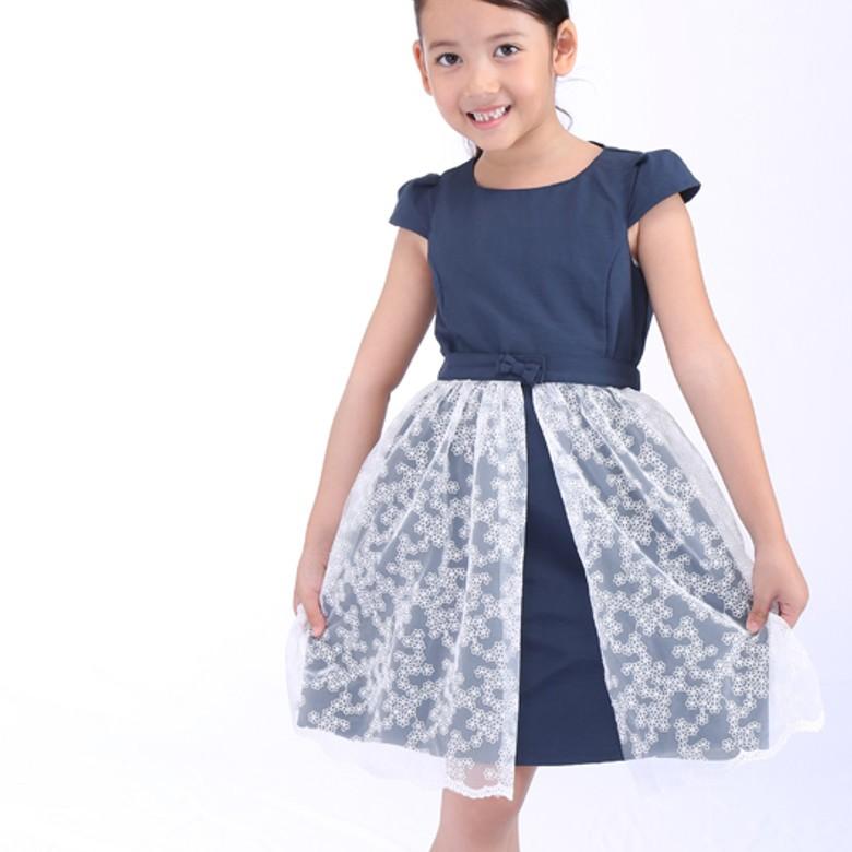 40 Off Sale セール 夏服 女の子 ワンピース 春 きれいめ Plume Blanche プリュムブランシュ 子供服 レーススカート付き 2way ワンピース 110cm 1cm 130cm 140 Balyem Com Tr