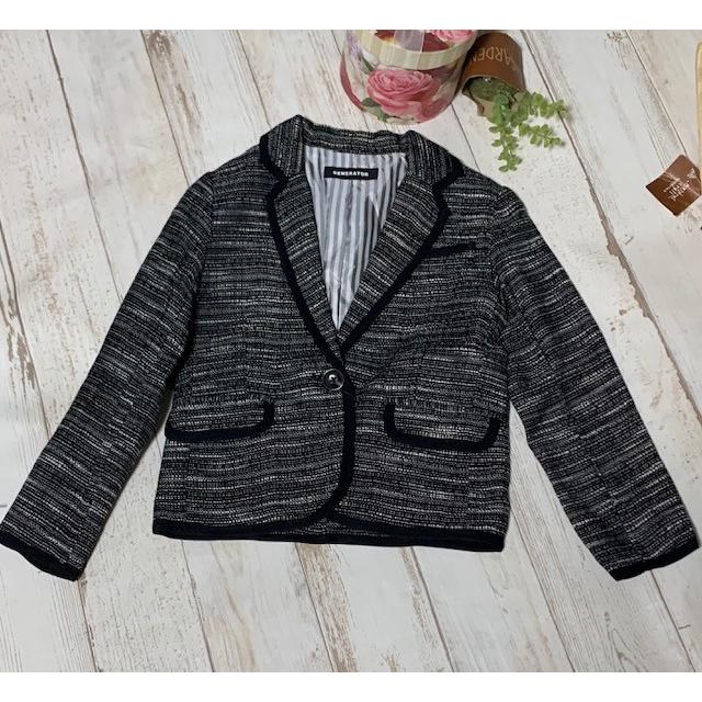 女の子 スーツ 黒 120 ジェネレーター フォーマルスーツ GENERATOR  