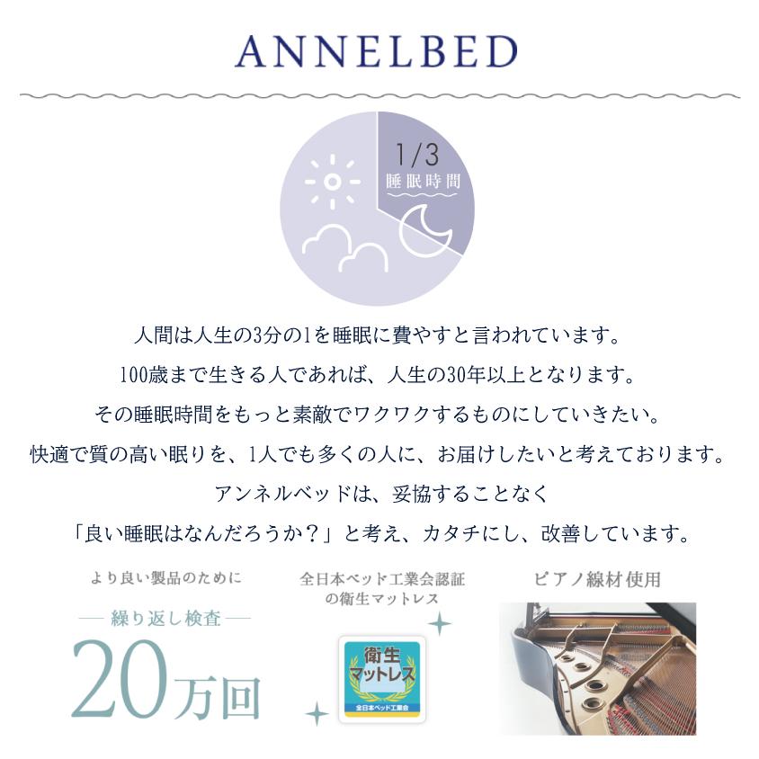 開梱設置送料無料]ポケットコイルマットレス アンネルベッド A