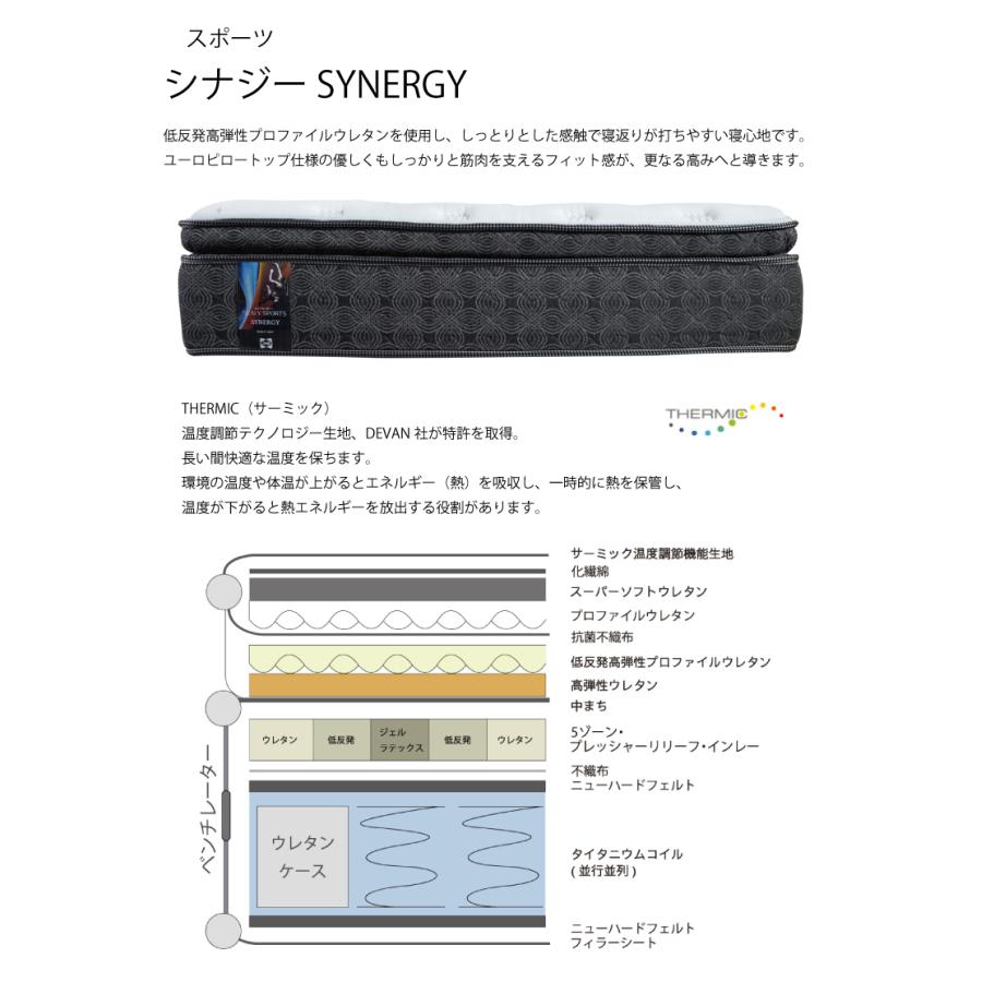 SEALY SPORTS マットレス シーリーベッド シナジー セミダブル