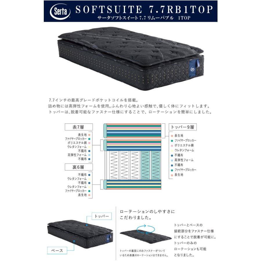 Serta（サータ） [開梱設置送料無料] ポケットコイルマットレス ソフト