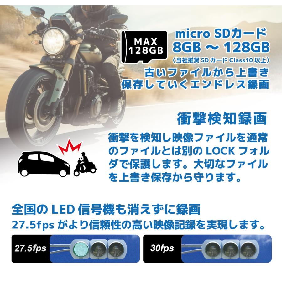 ドライブマン 自転車向けセット Driveman ドライブレコーダー DD-1000
