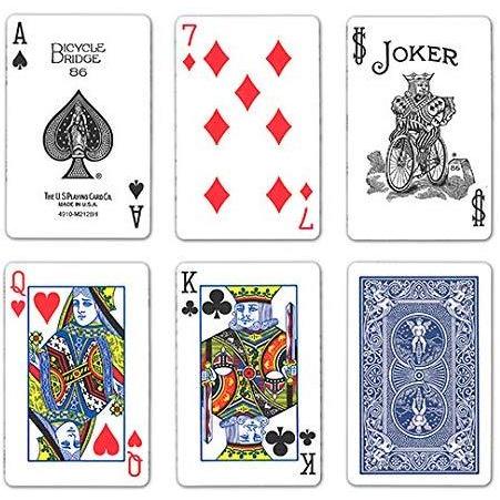 新品】トランプ バイスクル ブリッジサイズ (青) : アークオンライン