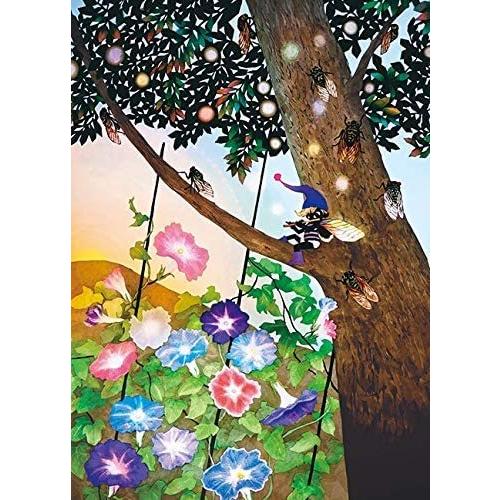 新品】ジグソーパズル 藤城清治 朝顔 夏蝉 500ピース(38x53cm 