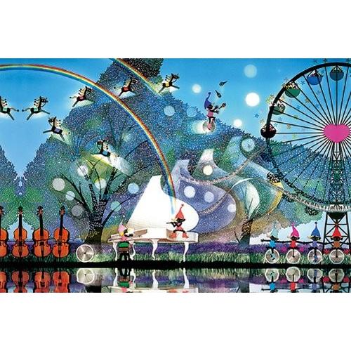 新品】ジグソーパズル 藤城清治 風の中の白いピアノ 1000ピース