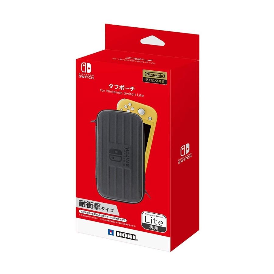 新品】Switch Lite用 タフポーチ（ブラック×グレー） : アーク