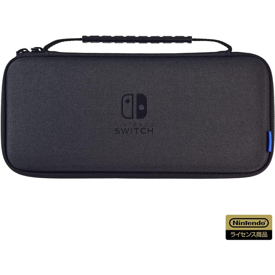 新品】Switch HORI スリムハードポーチ プラス (ブラック)【有機EL
