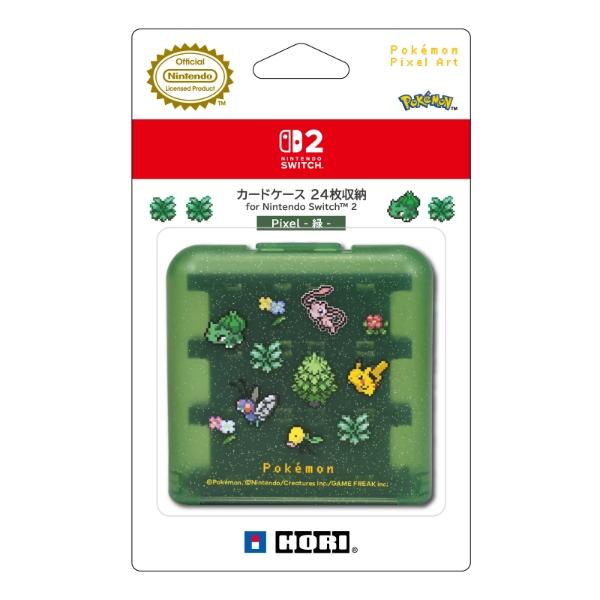 新品】Switch2 HORI カードケース24 Pixel -緑- : アークオンライン