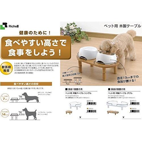 リッチェル ペット用 木製テーブル シングル ホワイト リッチェル ペット用 木製テーブル シングル ホワイト [ホワイト] 楽天