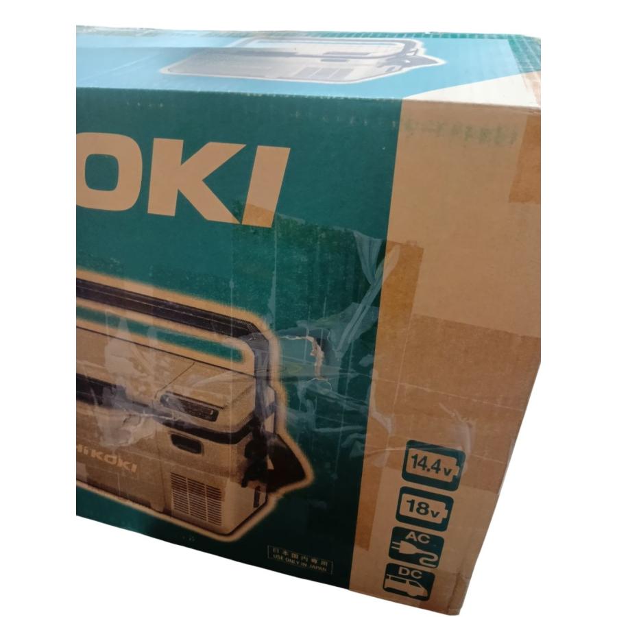外箱傷あり　HiKOKI　18V　UL18DD　本体のみ フォレストグリーン　10.5L　コードレス冷温庫　　_1