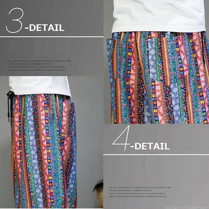 サルエルパンツ メンズ アラジンパンツ メンズ ズボン エスニック柄 花柄 ゆったり ウェストゴム エスニック ワイドパンツ/爆買 |  | 10