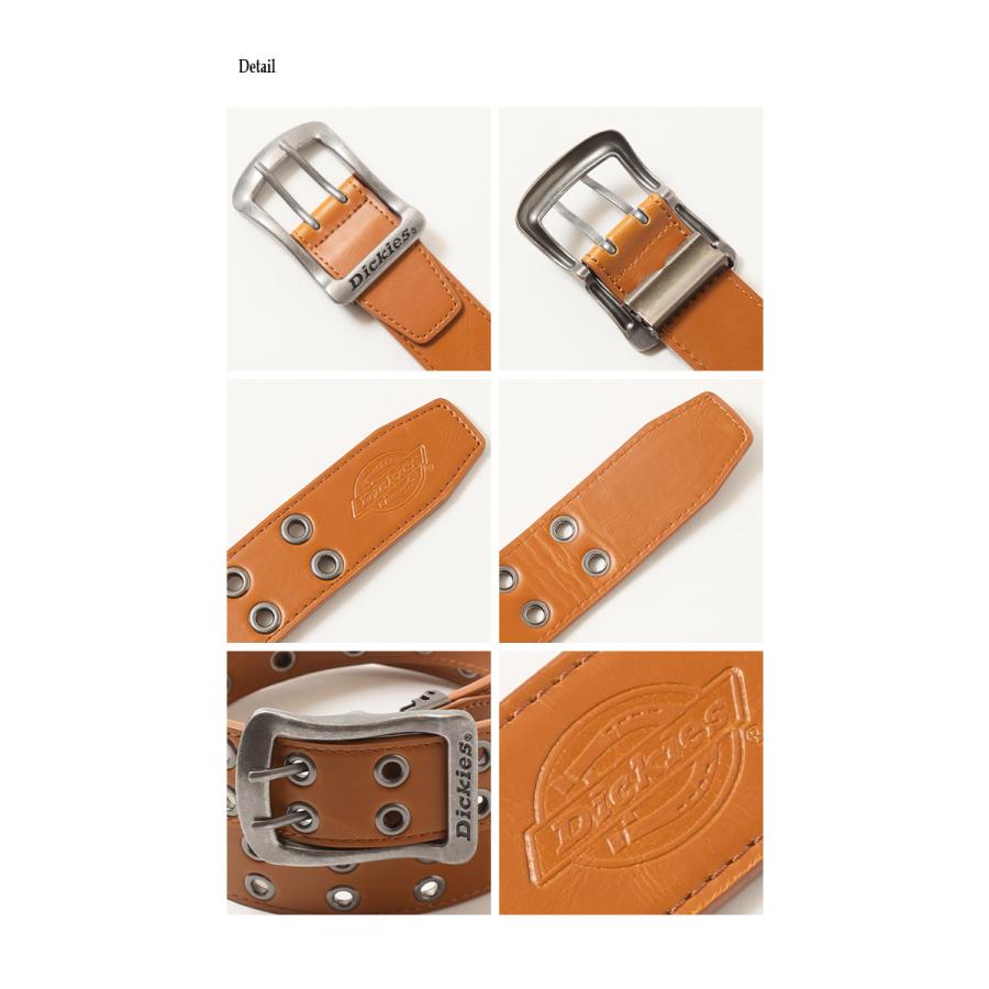 Dickies（ディッキーズ） ベルト PUレザー ベルト Wピン フリーサイズ