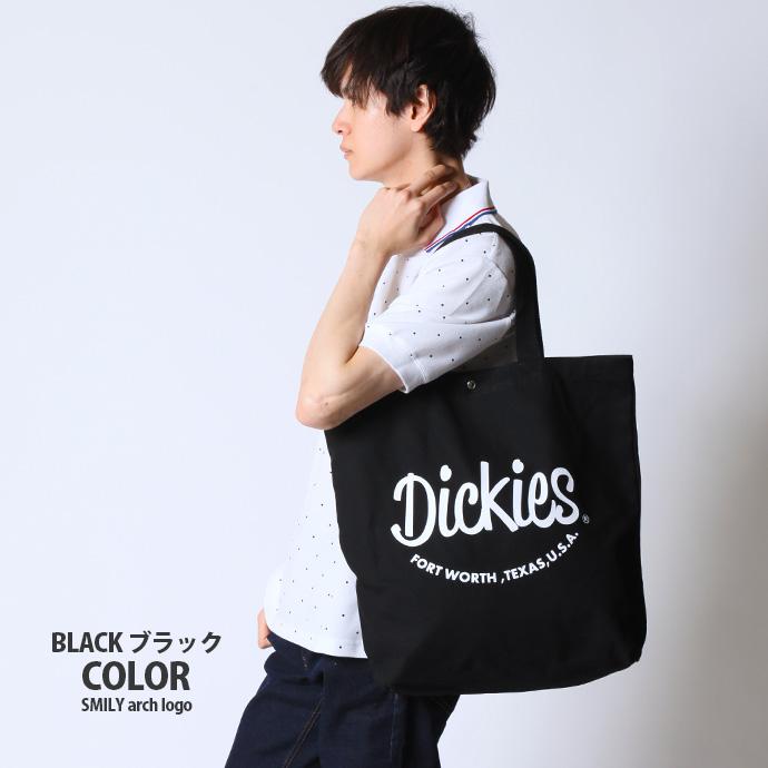 ネイビー×ブラック 大容量トートバッグ Dickies トートバッグ キャンバス ディッキーズ トート バッグ