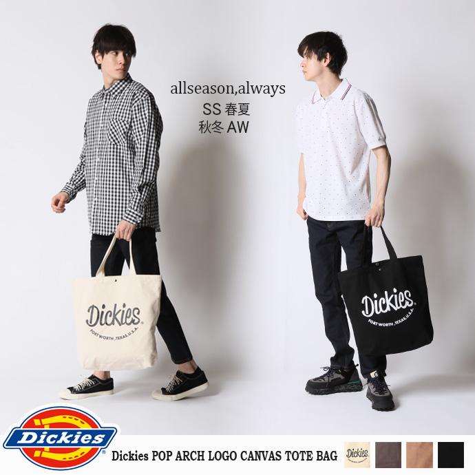 トートバッグ キャンバス Dickies ディッキーズ トート バッグ カバン 鞄 ネイビー ブラック 紺 黒 通勤 通学 大容量 大きめ｜arcade｜14