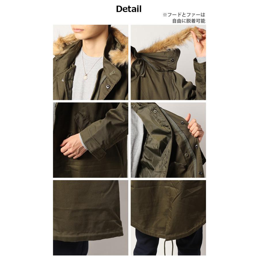 アウター メンズ モッズコート メンズ ライナー付き フード脱着 ファー脱着 ミリタリー コート 2020 秋冬/爆買 | ブランド登録なし | 03