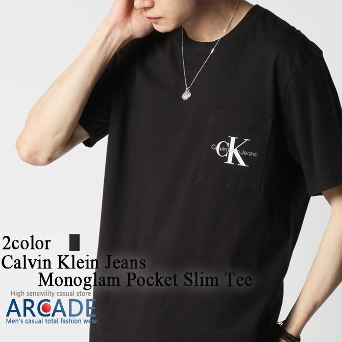 カルバンクライン コア モノグラム ロゴ ポケット 半袖 Tシャツ Calvin Klein Jeans/ カルバンクラインジーンズ CK モノグラム