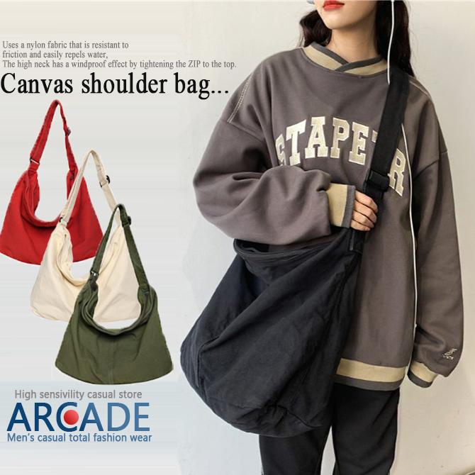 ARCADE ショルダーバッグ 男女兼用 キャンバス メンズ ARCADE ショルダーバッグ 男女兼用 キャンバス メンズ