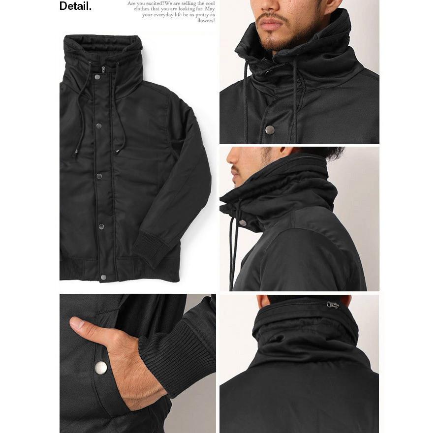 ミリタリージャケット メンズ 中綿入り ボリュームネック 中綿入り ミリタリーブルゾン 防寒 ブルゾン メンズ セール202201/爆買 | ブランド登録なし | 05