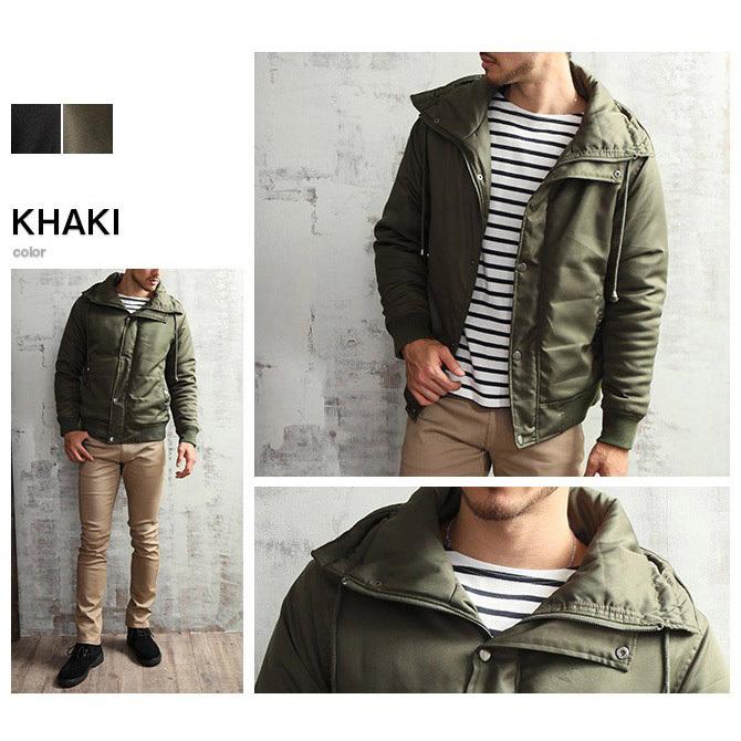 ミリタリージャケット メンズ 中綿入り ボリュームネック 中綿入り ミリタリーブルゾン 防寒 ブルゾン メンズ セール202201/爆買 | ブランド登録なし | 07