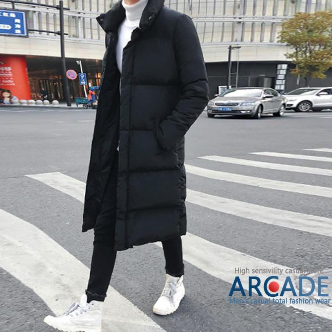 ARCADE（アーケード） ロング丈中綿ダウン メンズ 中綿ジャケット