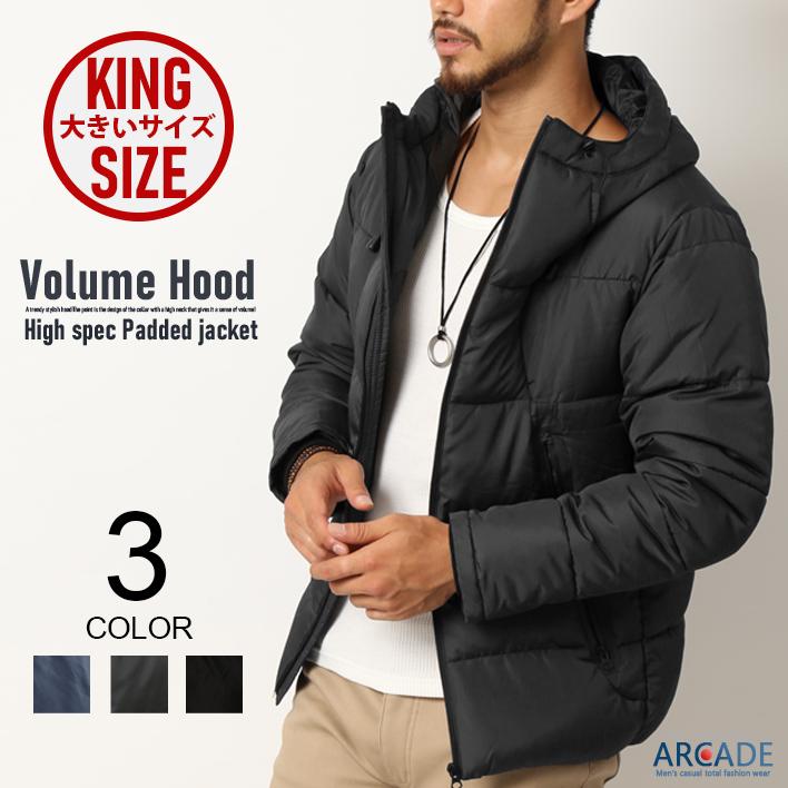 大きいサイズ メンズ ビッグサイズ キングサイズ 3L 4L 5L/中綿ダウンジャケット メンズ/爆買 | ARCADE | 01